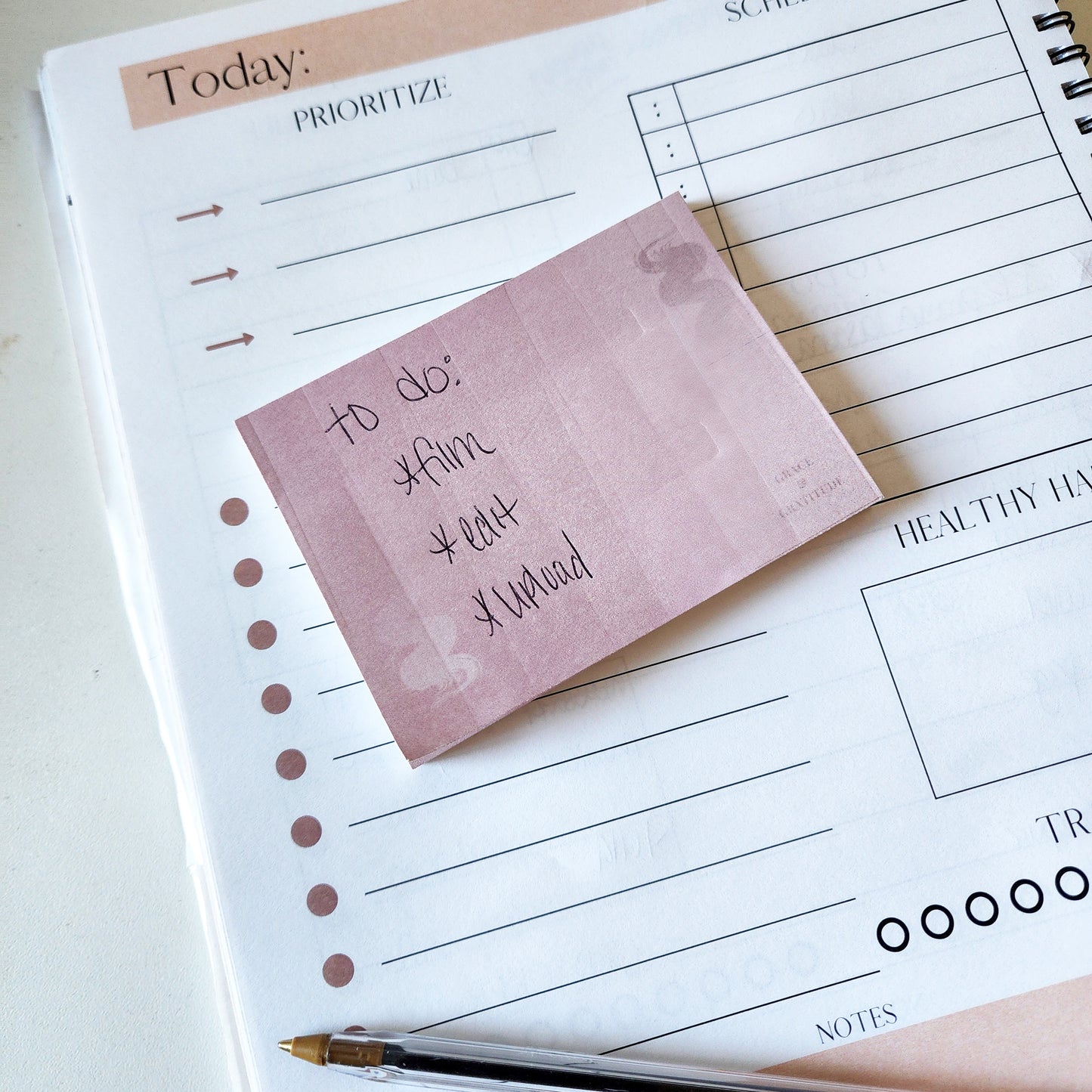 Grace + Gratitude Sticky Notes