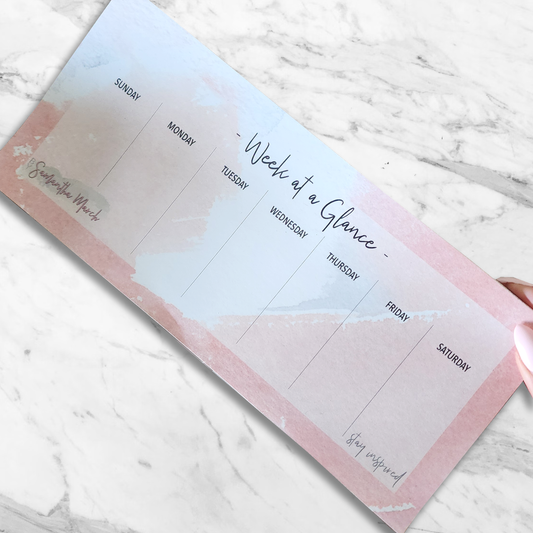 Week at a Glance Notepad