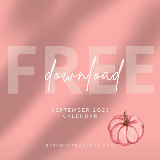 FREE September Healthy Habits Calendar