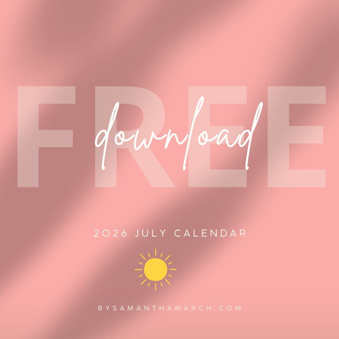 Free download: July 2026 Healthy Habits Calendar