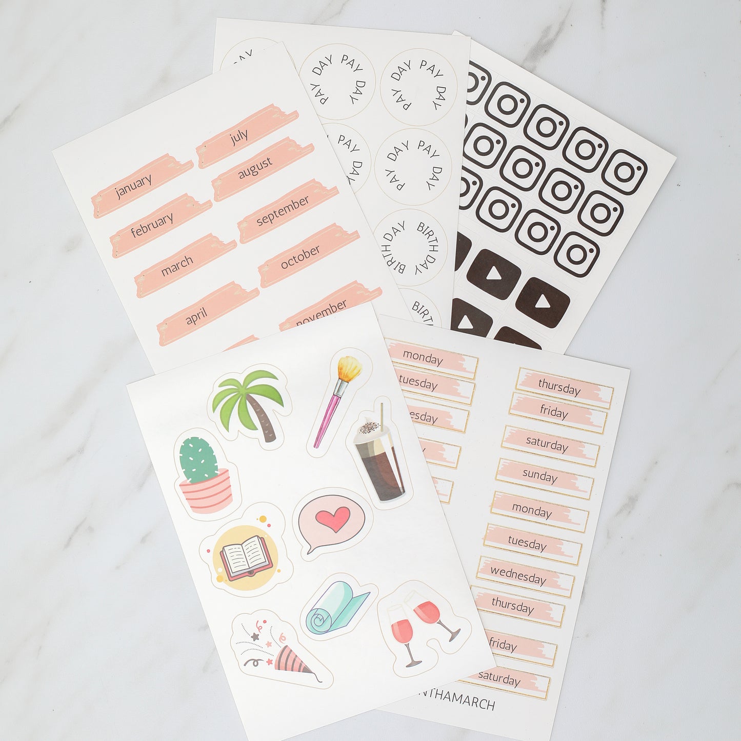Sticker Pack - 5 Sheets