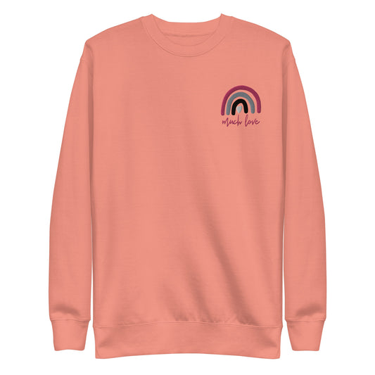 Much Love Embroidered Sweatshirt